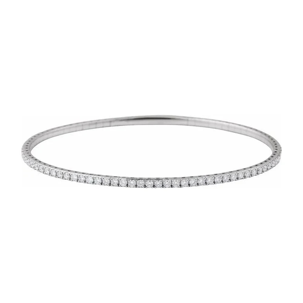 Halfway Diamond Flex Bangle