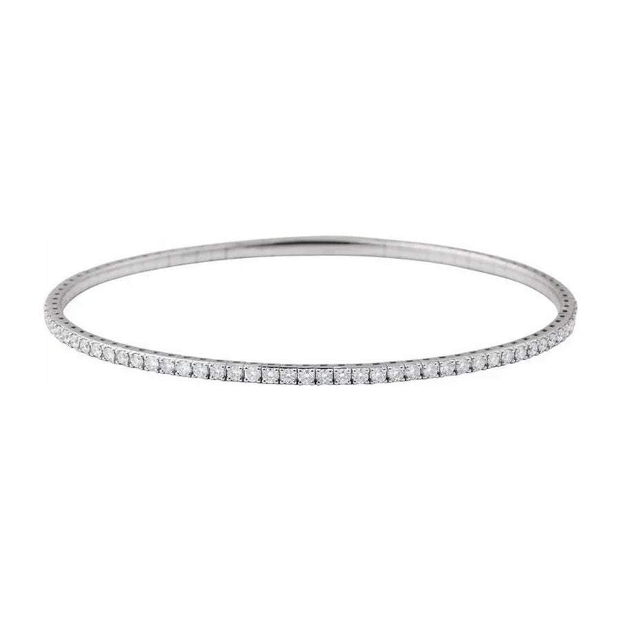 Halfway Diamond Flex Bangle