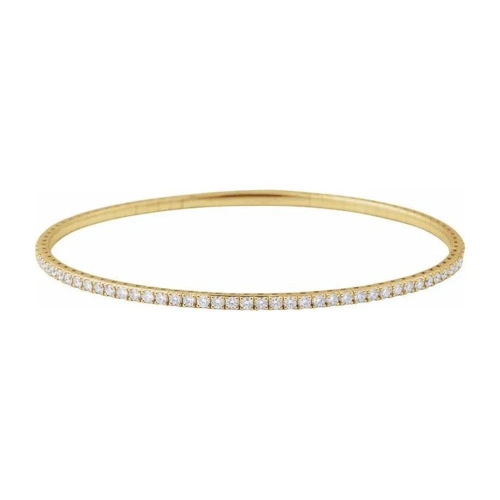 Halfway Diamond Flex Bangle