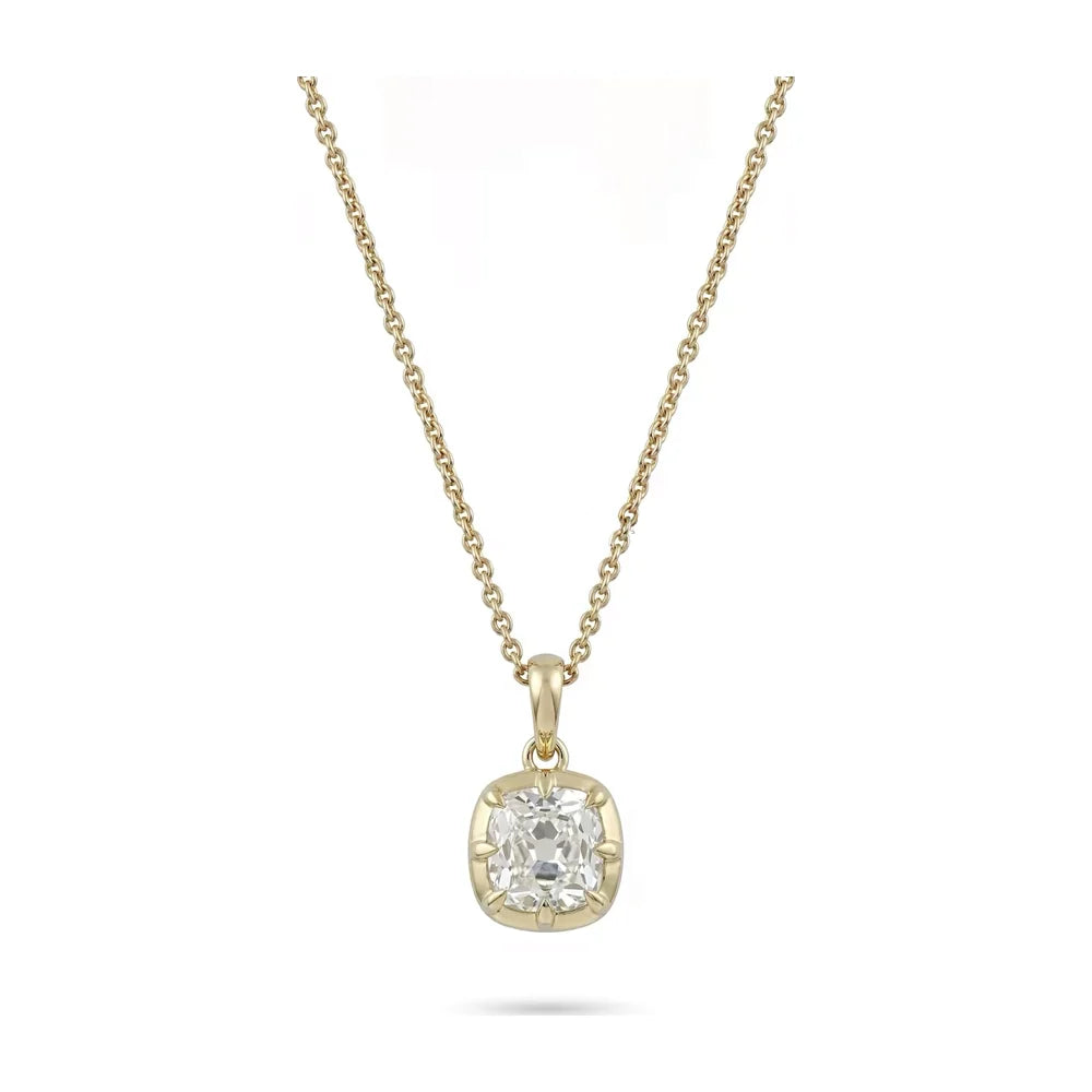 Cushion Georgian Diamond Pendant