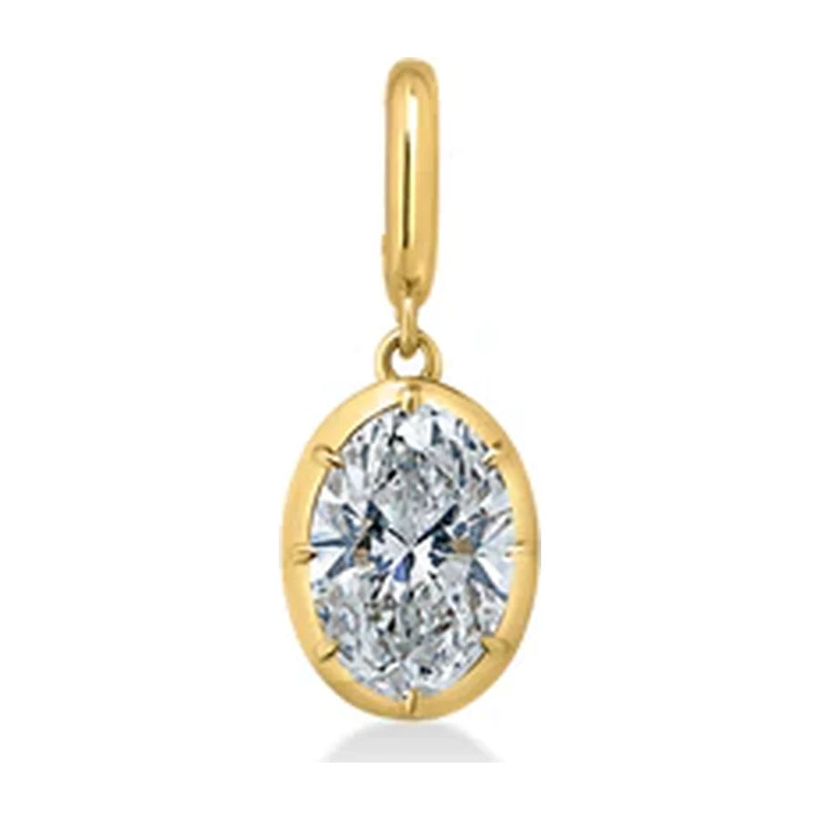 Oval Georgian Diamond Pendant