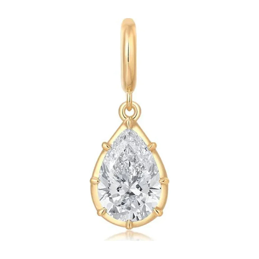 Pear Georgian Diamond Pendant