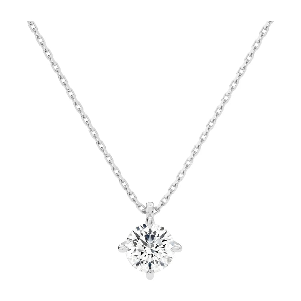 Round Solitaire Diamond Pendant