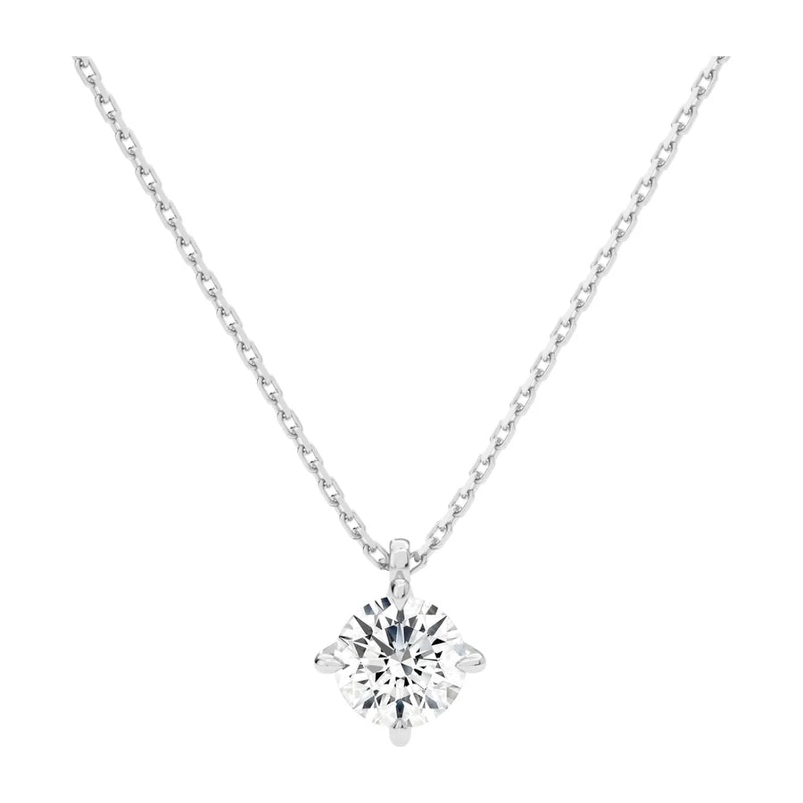 Round Solitaire Diamond Pendant
