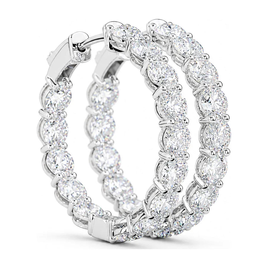 Diamond Huggie Earrings